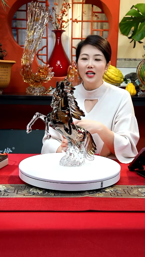 手工艺品琉璃立马