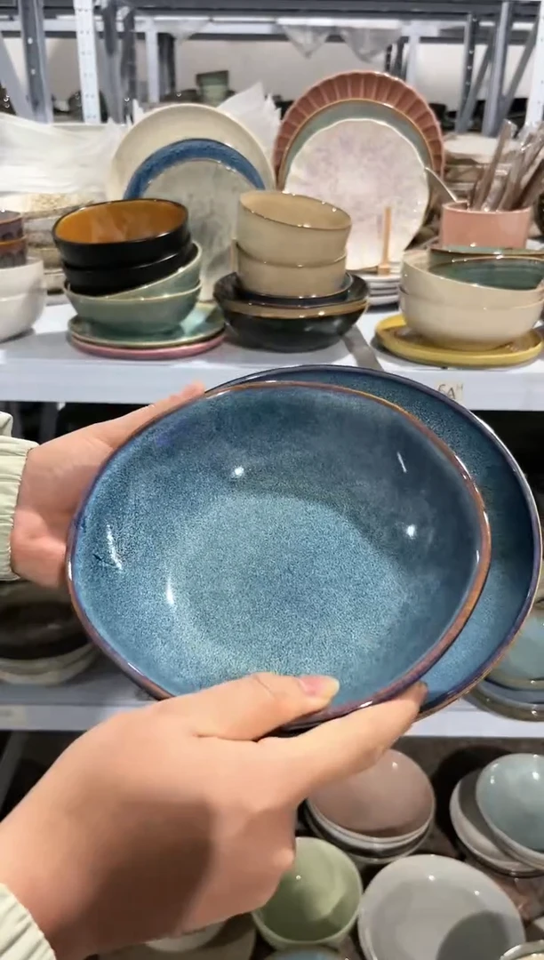 【闪购商品】瓷片外贸尾货微瑕满20包邮X2 深盘+面碗