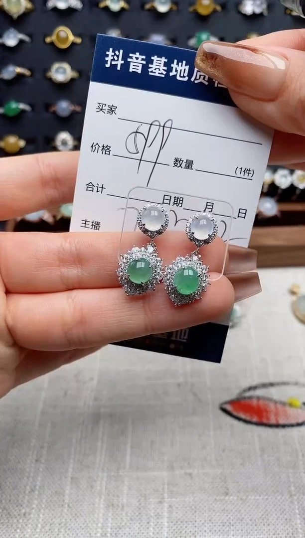 银S925镶嵌戒指翡翠.