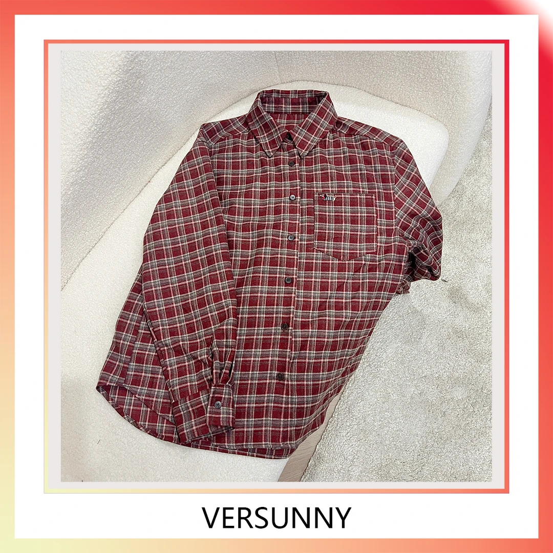 (9258)高品质不起球TR磨毛大板宽松休闲时尚格子衬衫