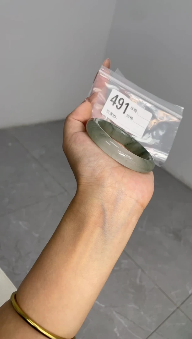 未镶嵌手镯石英质玉（天山翠）491