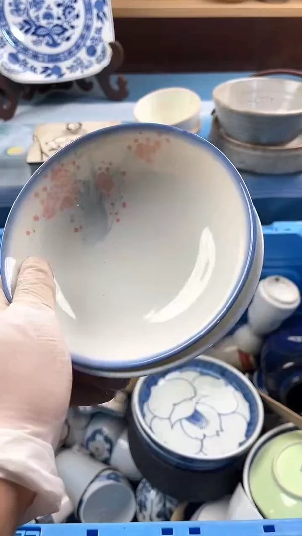 瓷片英歌瓷器满19.9包邮
