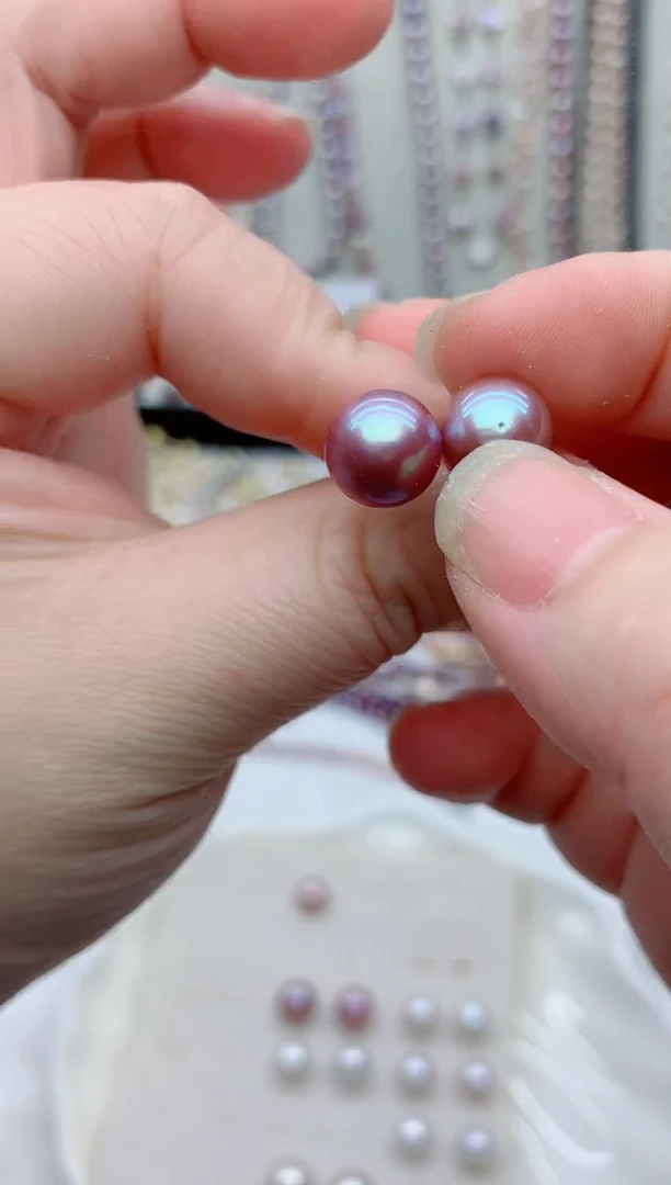 未镶嵌耳饰淡水珍珠多样性发其一【非无瑕】