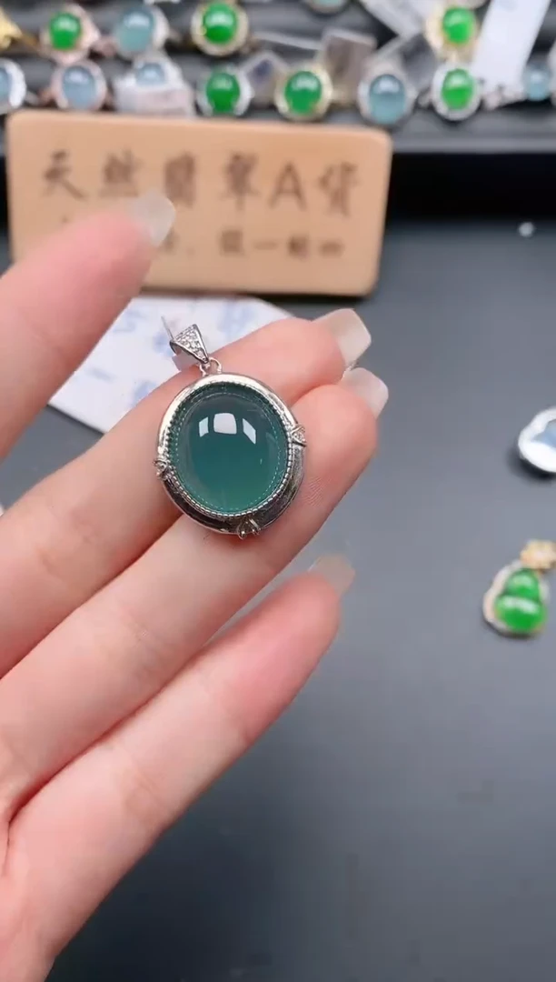 银S925镶嵌戒指翡翠1111
