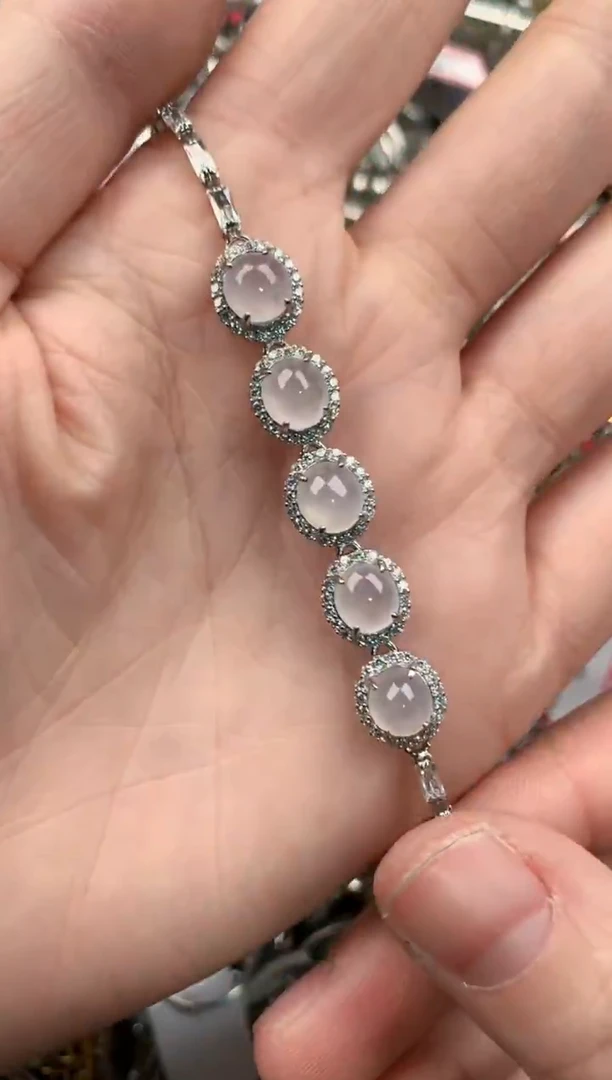 银S925镶嵌戒指翡翠555            8