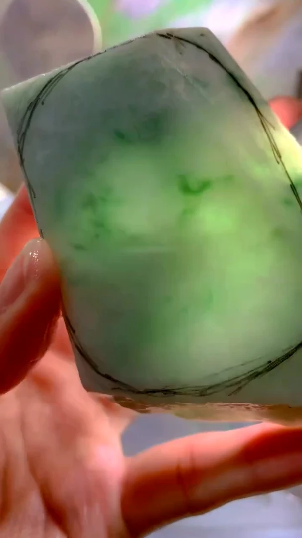 翡翠裸石翡翠散珠裸石天然缅甸翡翠A货327