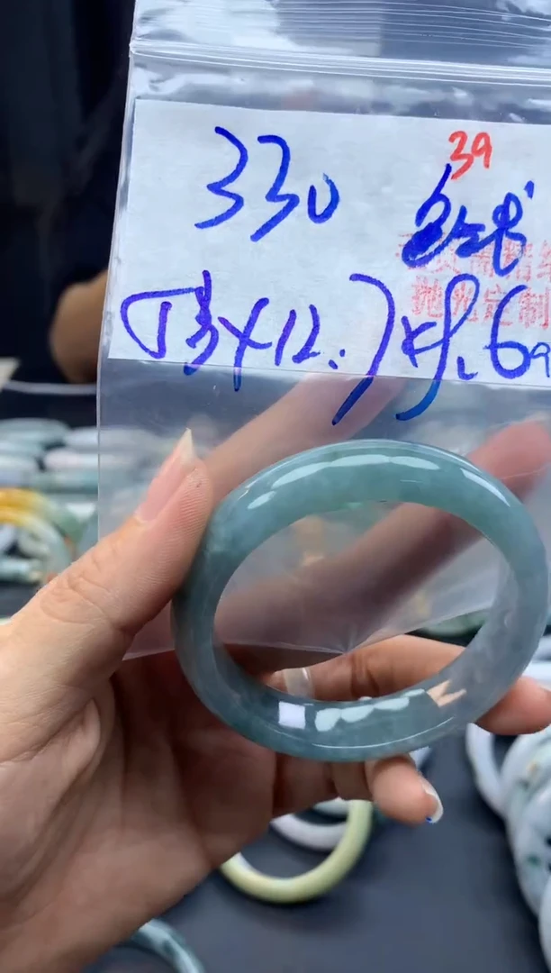未镶嵌定制翡翠39毛货需精细抛光+多样性发1件+330元