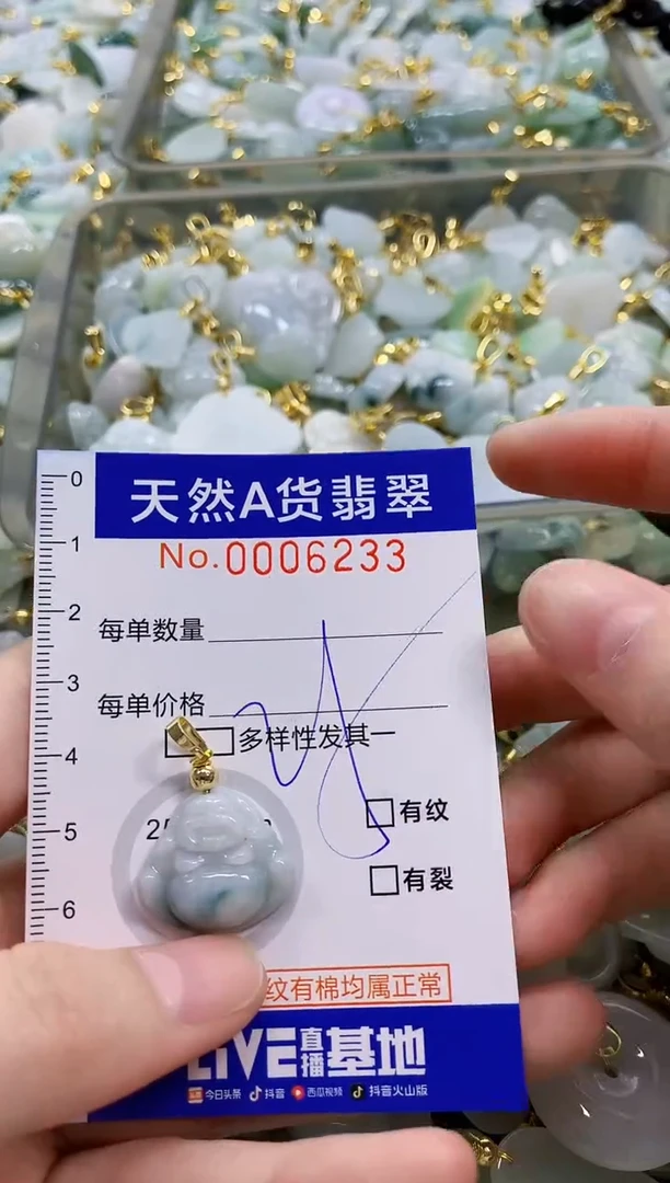 颈饰未镶嵌翡翠天然A货翡翠