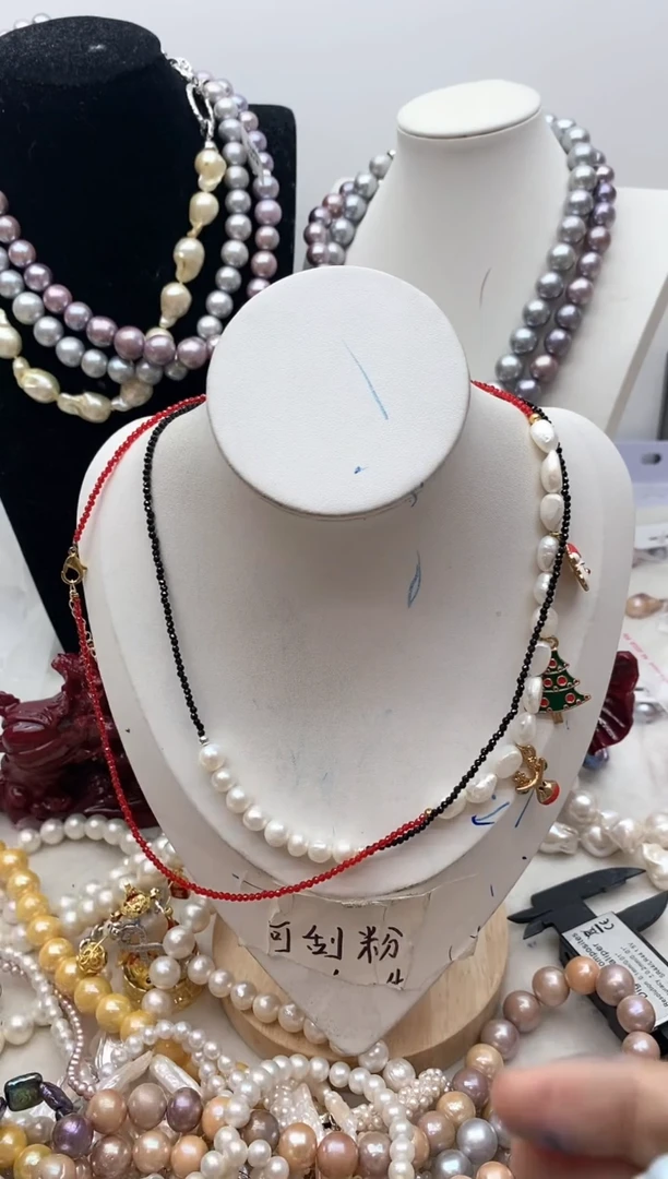 【闪购商品】淡水珍珠颈饰钛钢147