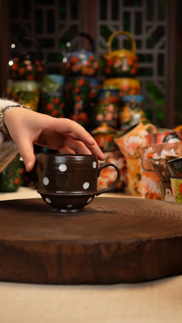 油画 手绘 釉 下彩