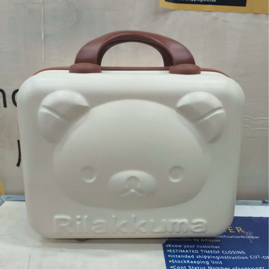 手提行李箱化妆小箱子卡通可爱颜色随机发