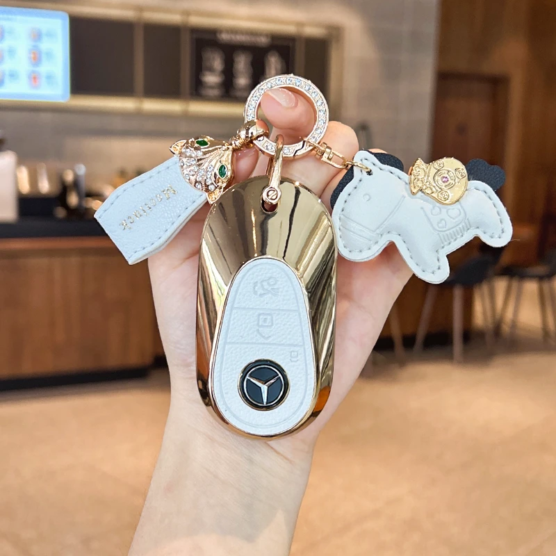 2025款女士奔驰钥匙套网红火爆款e300lc260lglc300车载用品钥匙扣