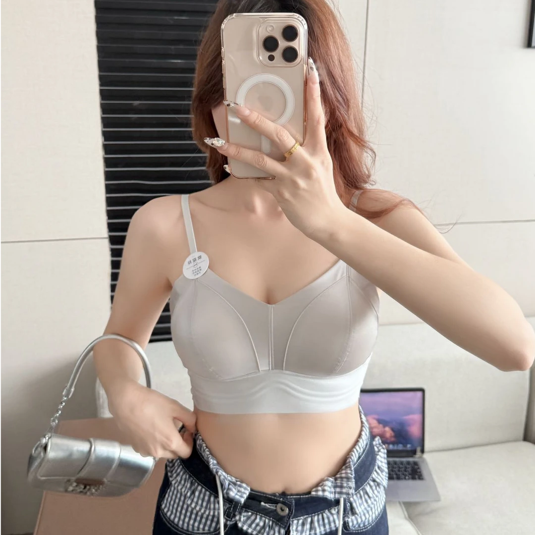 1103女士法式缎面软提拉女士美背