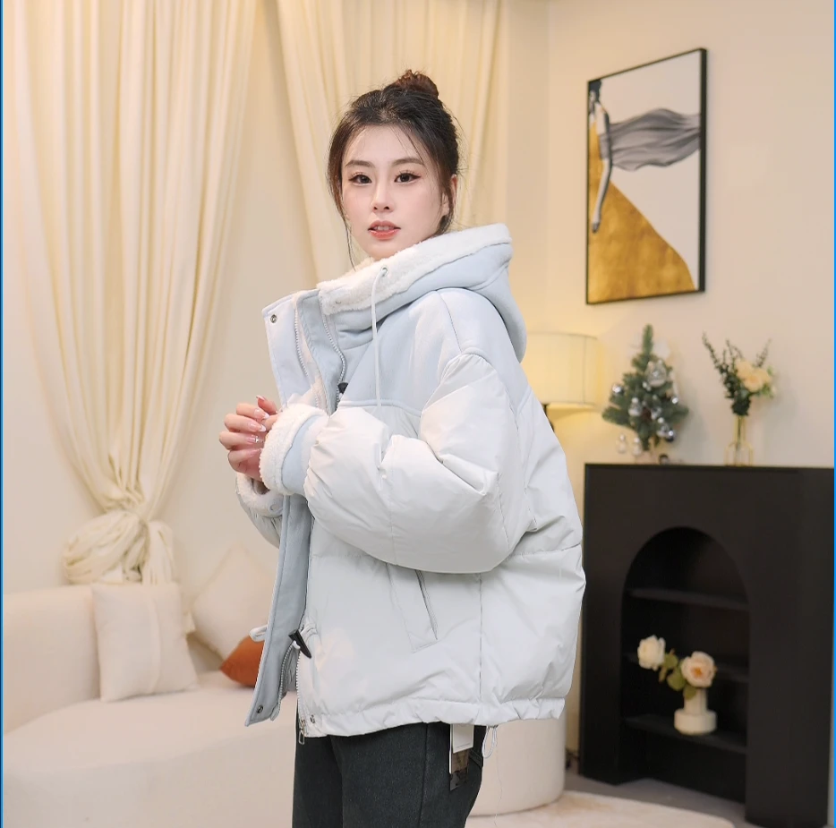 姜姜定制【雪球】2024冬季保暖连帽羽绒服