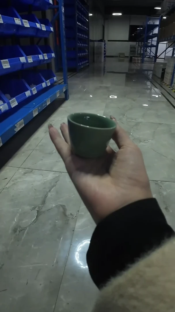 【粉青】【青瓷月苏茶杯】