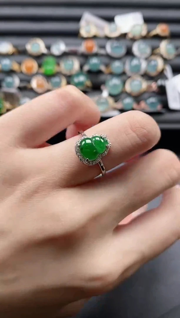 【闪购商品】翡翠戒指银S925镶嵌11111