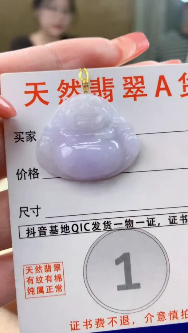 颈饰未镶嵌翡翠天然A货翡翠挂件