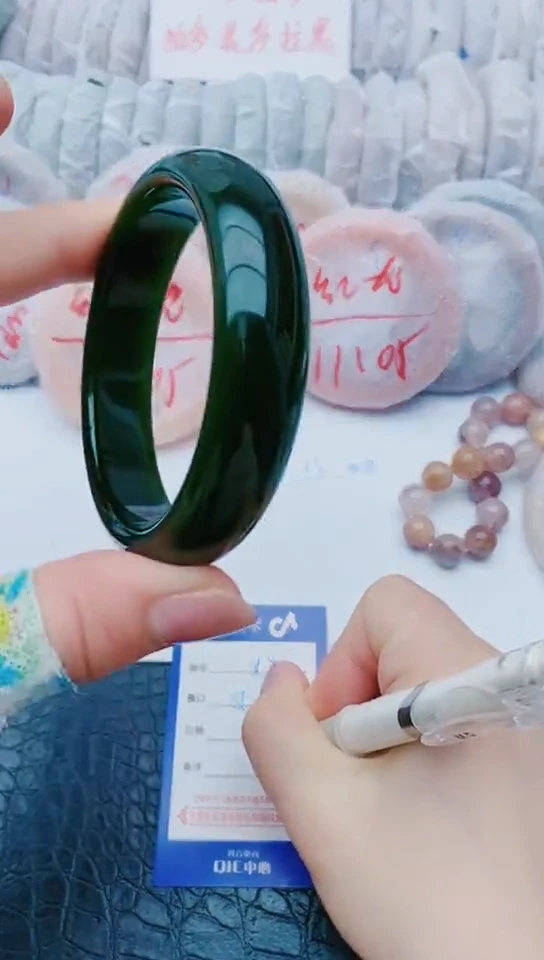 未镶嵌手镯石英质玉y95+59-60