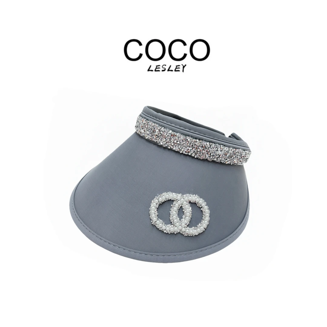 【COCO LESLEY】防晒小香风百搭休闲空顶帽F X42