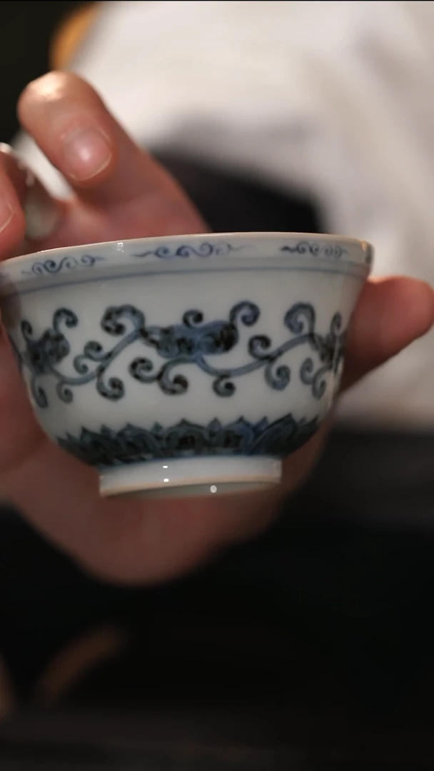 【闪购商品】徐立擎青花缠枝灵芝杯 2级品