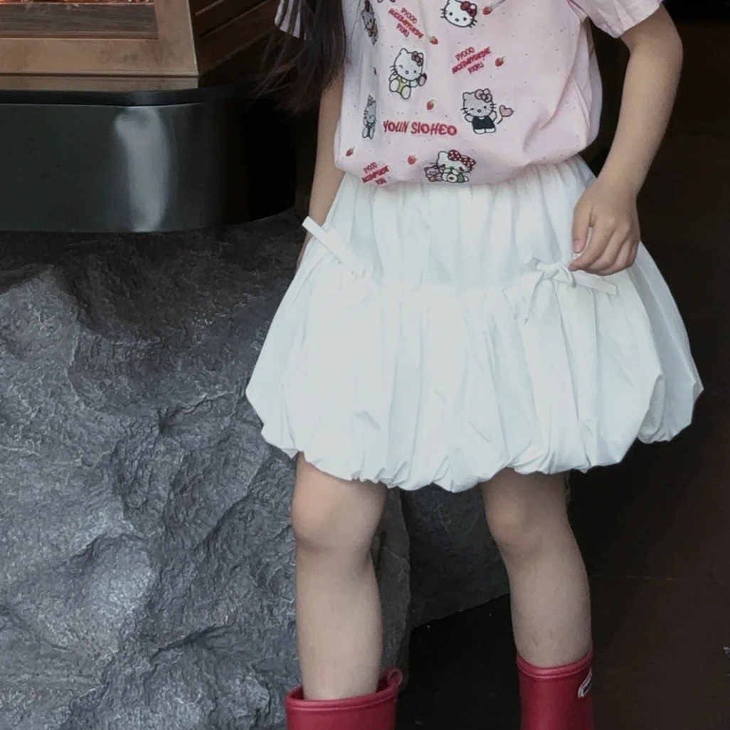 【夏季新品】女童半身裙春夏2025新款洋气小女孩花苞裙短裙儿童裙子