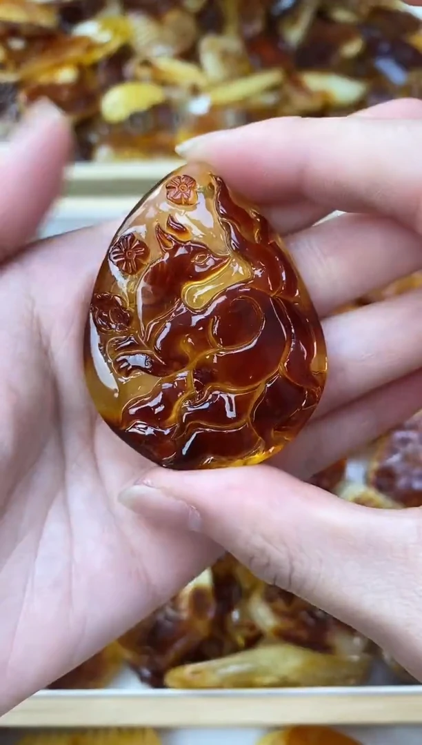 裸石琥珀未镶嵌天然琥珀蜜蜡