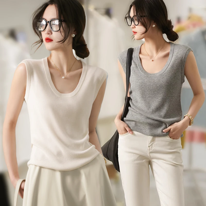 【静秋专属】女装休闲背心T恤H2463