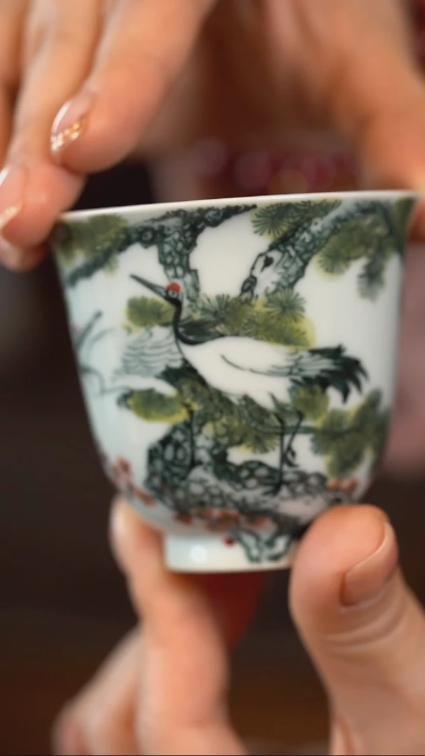 【闪购商品】正春堂·古法柴窑 仙鹤铃铛杯