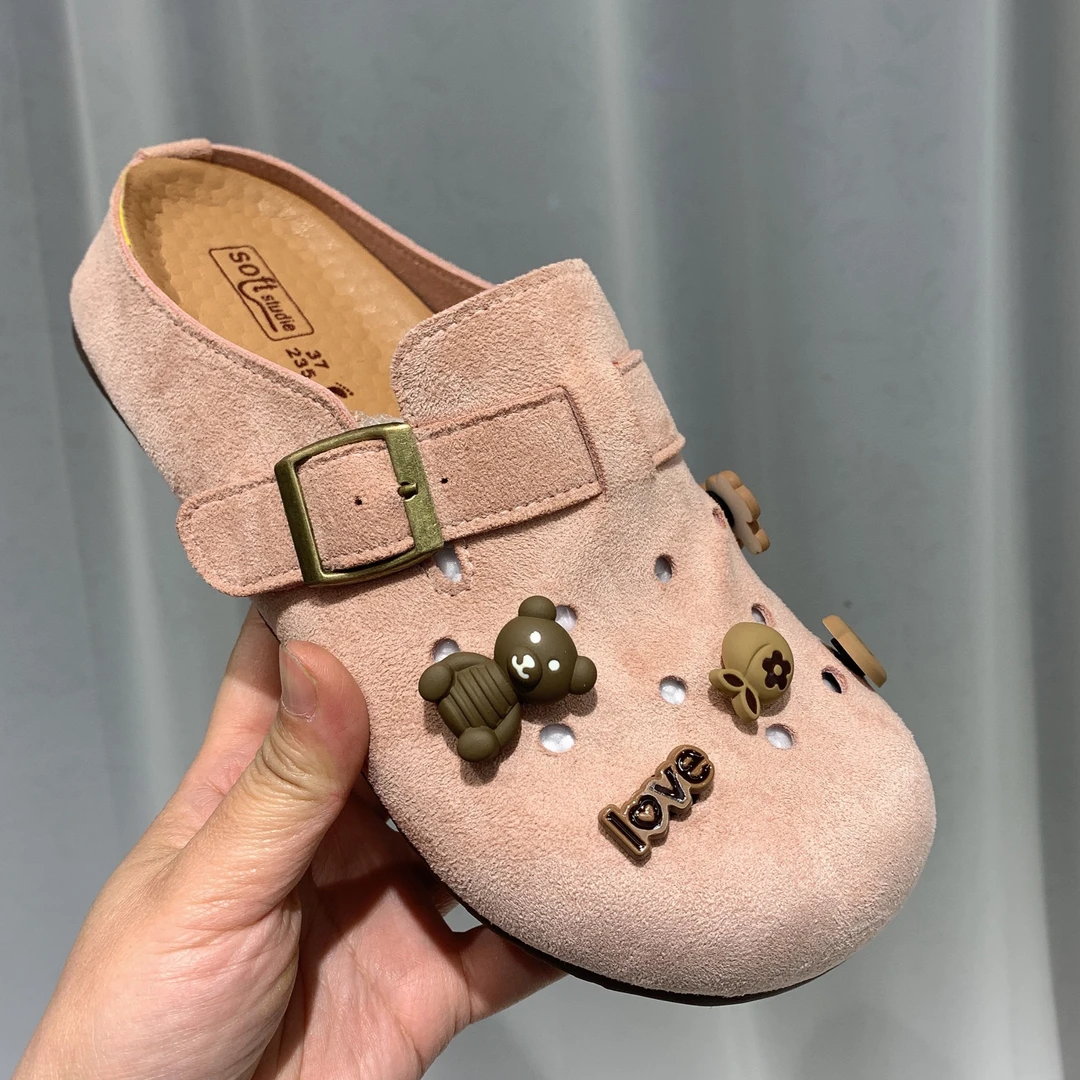 小众设计卡通勃肯洞洞鞋女外穿春夏新款包头拖鞋991