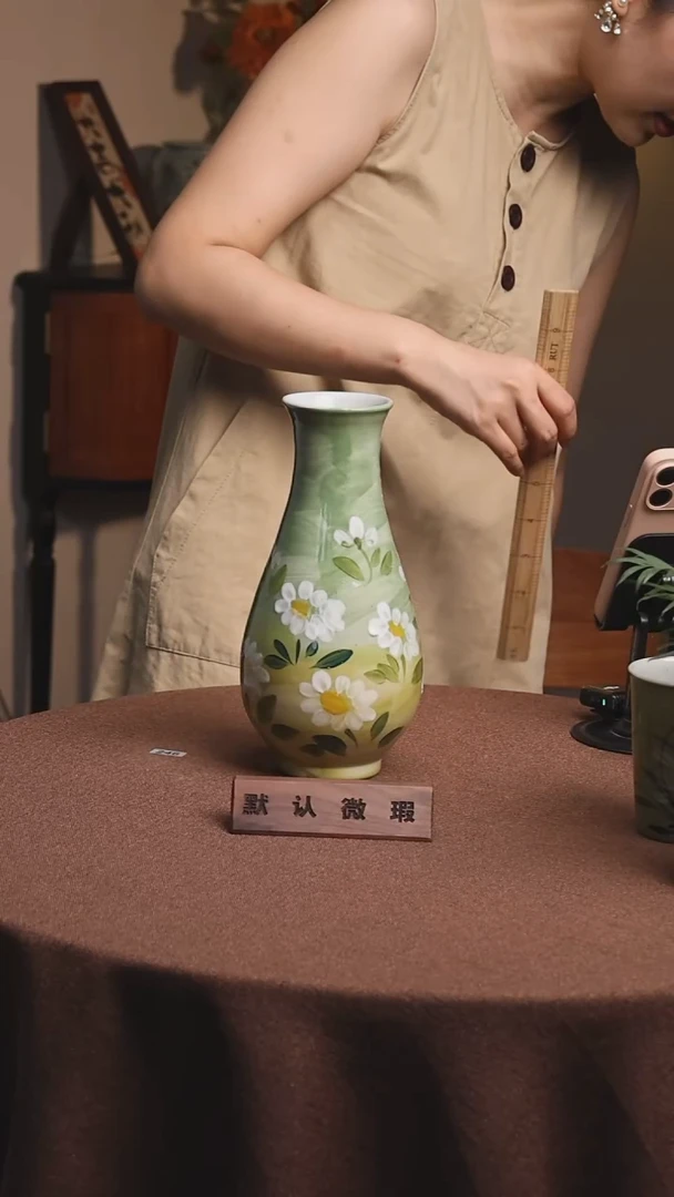 瓷片景德镇原创陶瓷花器不带花