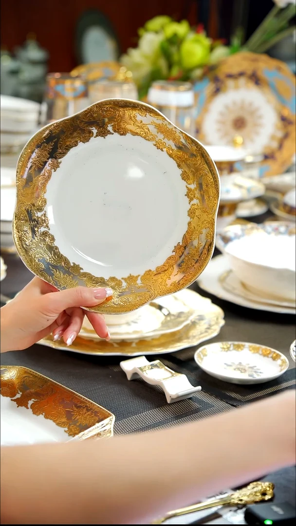 瓷片8英寸菜盘1个