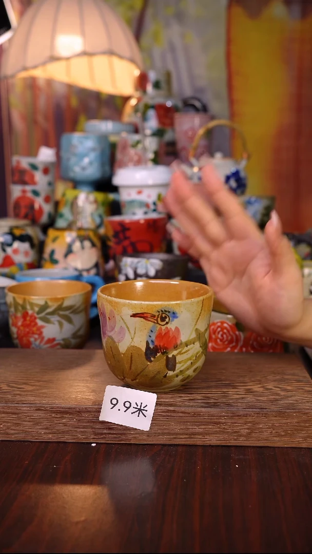 杯子陶泥垚手作 景德镇手工手绘陶瓷器物