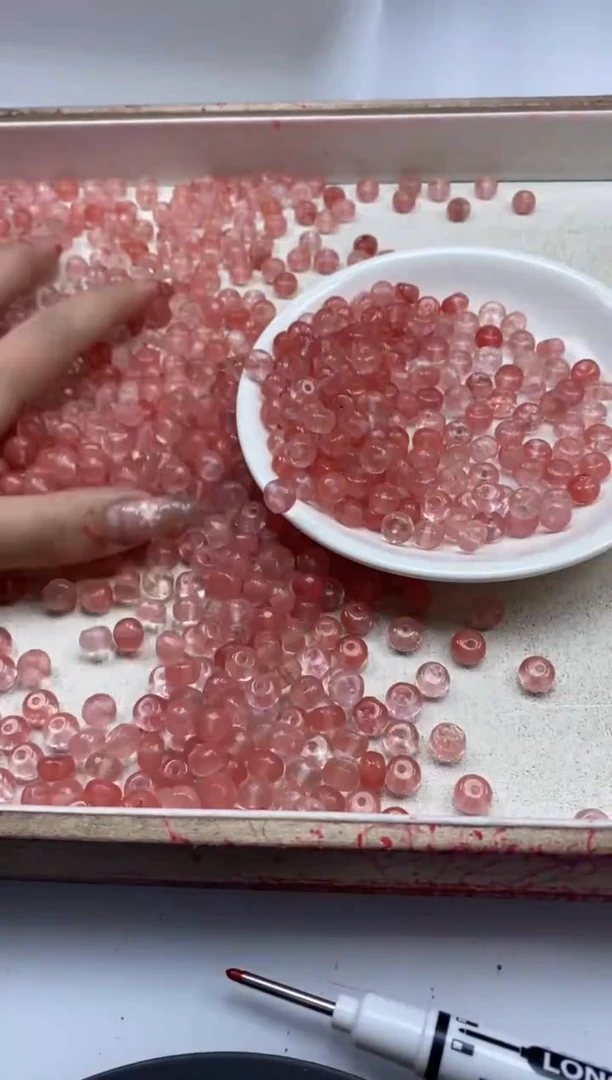 【闪购商品】水晶颈饰未镶嵌w2195西瓜晶切面算盘8*5mm*30