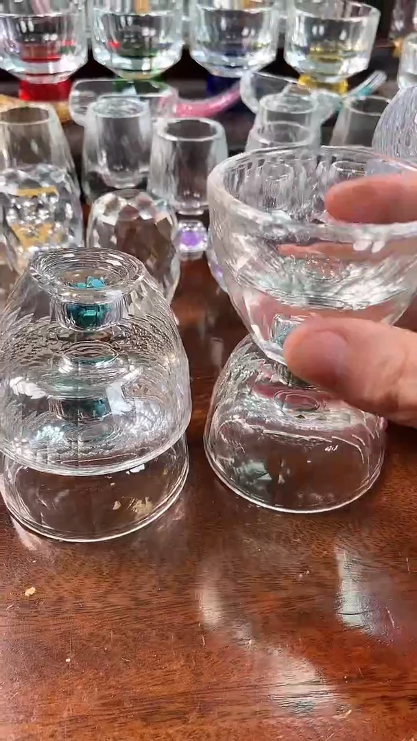 【闪购商品】玺宴新款水晶小多面茶碗绿松石4个装