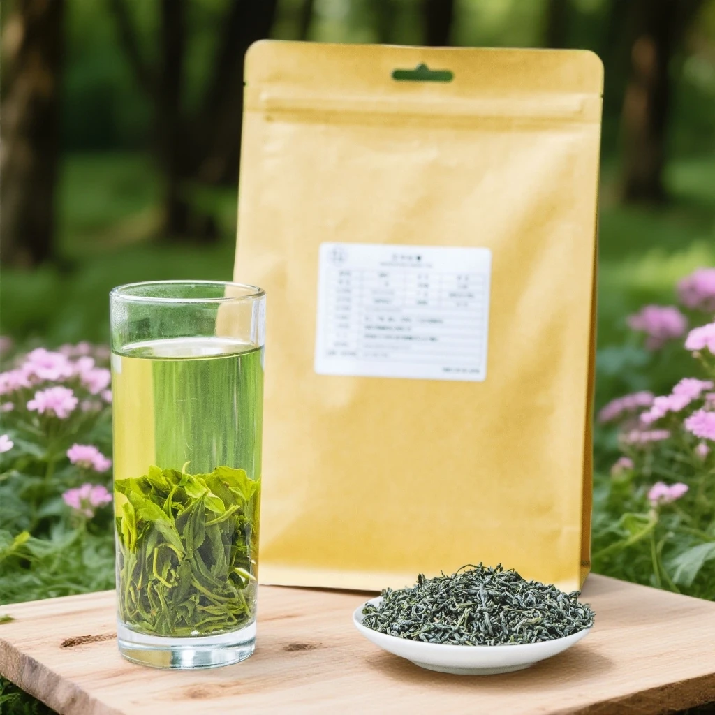 天赐秦韵汉中炒青500g绿茶新茶豆栗香味茶袋汉中炒青绿茶陕青茶叶