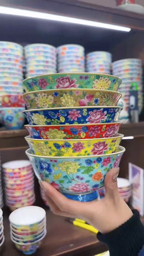 【闪购商品】瓷片6英寸面碗6个景德镇陶瓷