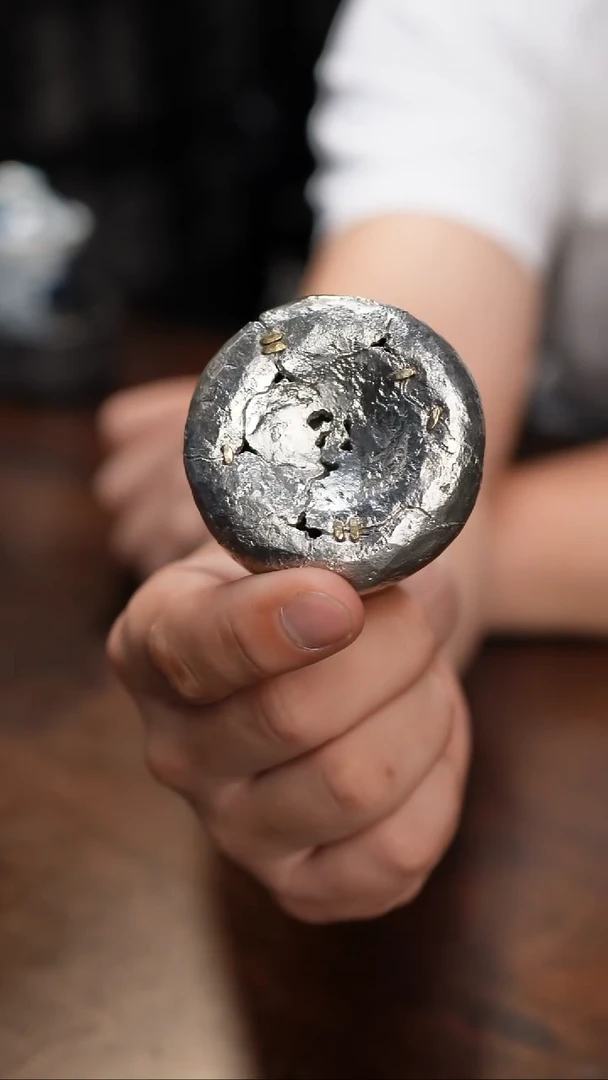 纯锡全手加厚原色甜甜圈盖置