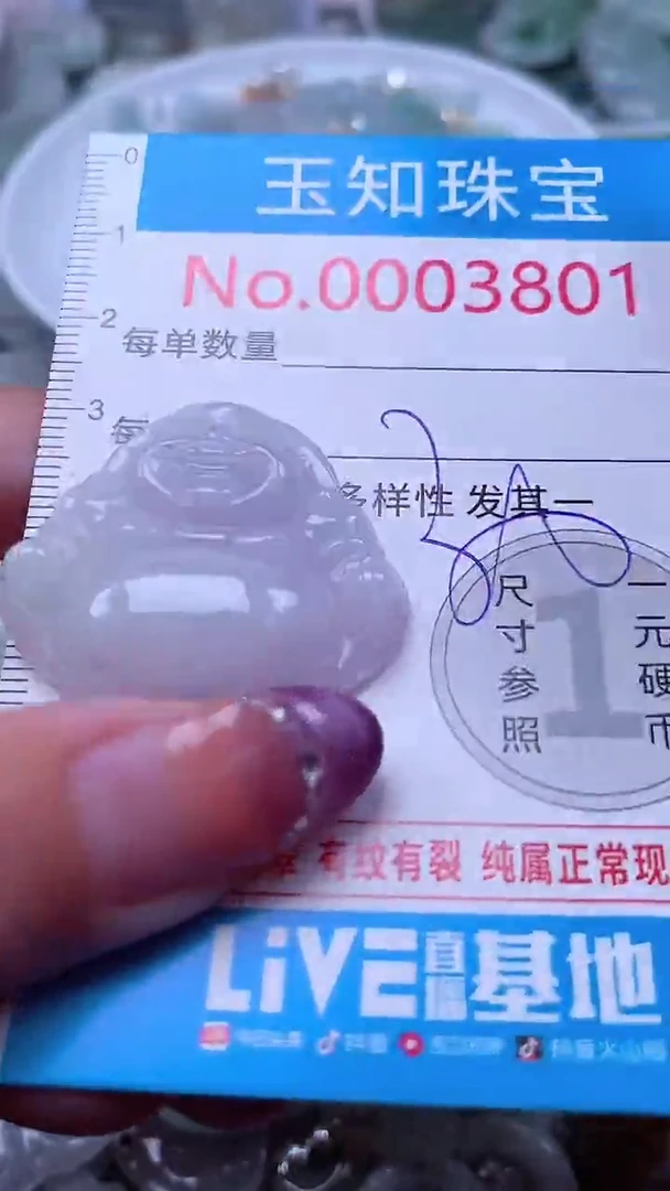 翡翠未镶嵌吊坠(不含链)3801