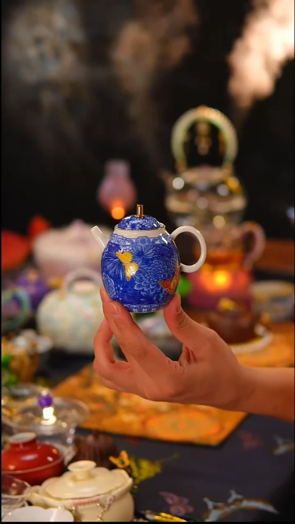 046 蝶恋花龙蛋壶
