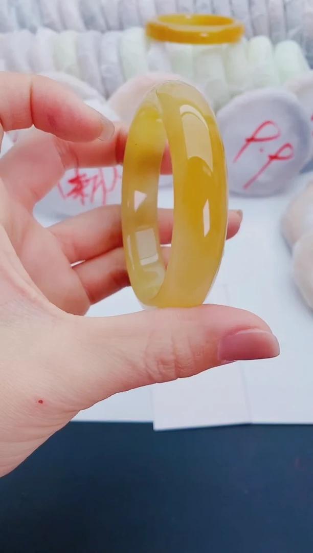 未镶嵌手镯石英质玉N8-54-55