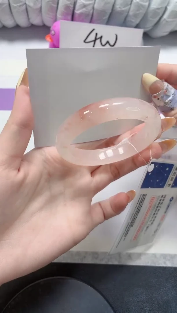 石英质玉手镯未镶嵌102-51.9桃花