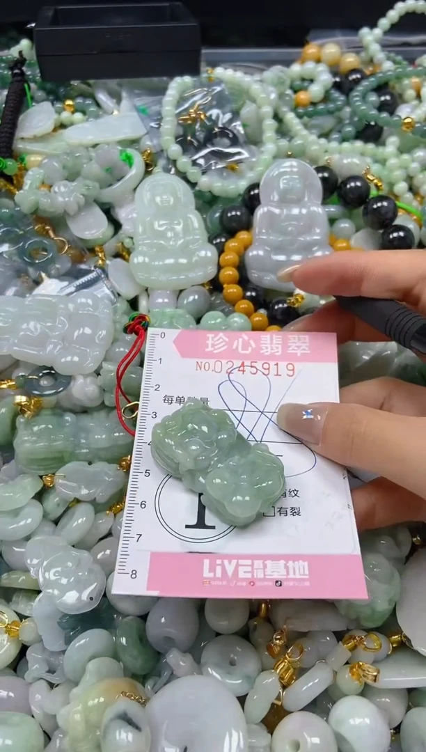 翡翠未镶嵌颈饰闪购0245919