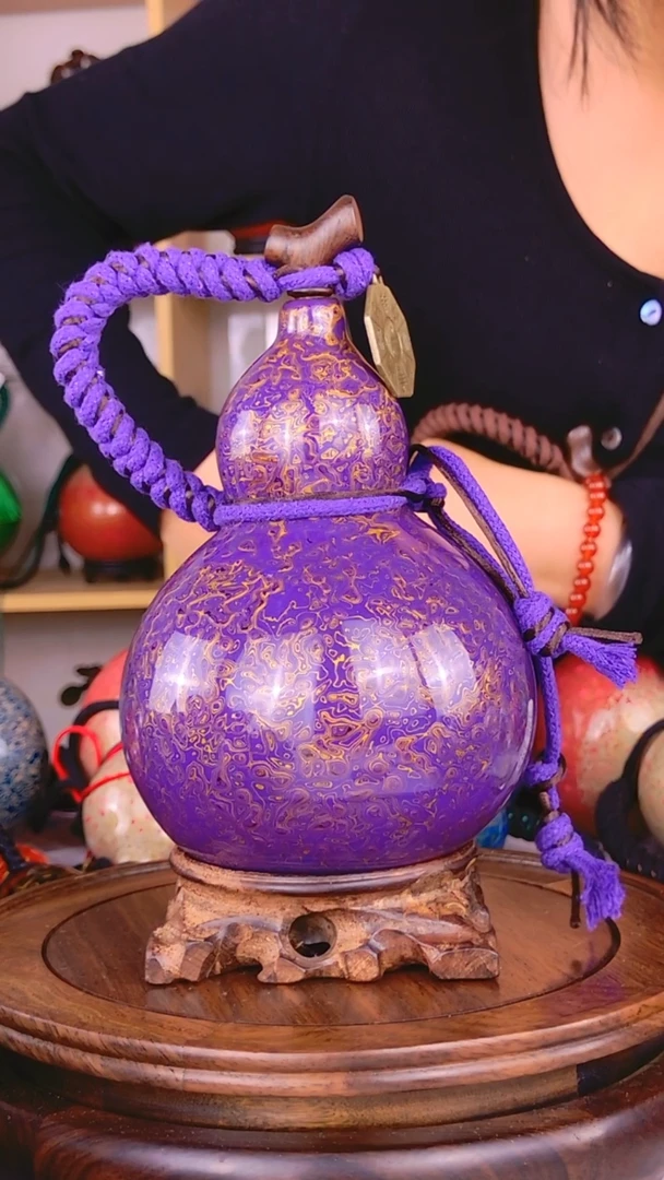 396大漆酒葫芦一物一拍 真葫芦真大漆