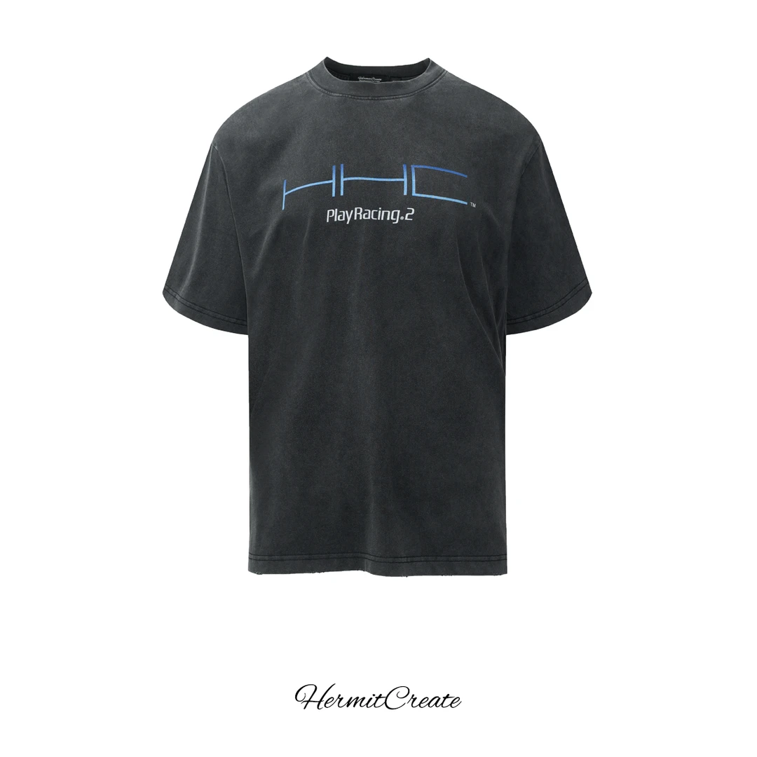 HC/HermitCreate水洗印花短袖系列赛车系列2.0赛车Vintage男装