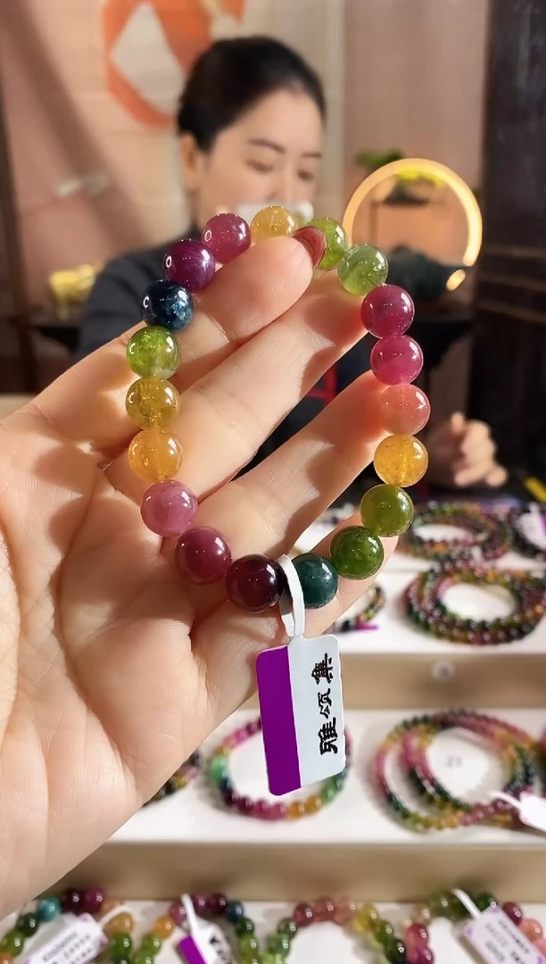 未镶嵌手链碧玺G2379单圈颜色微差发1