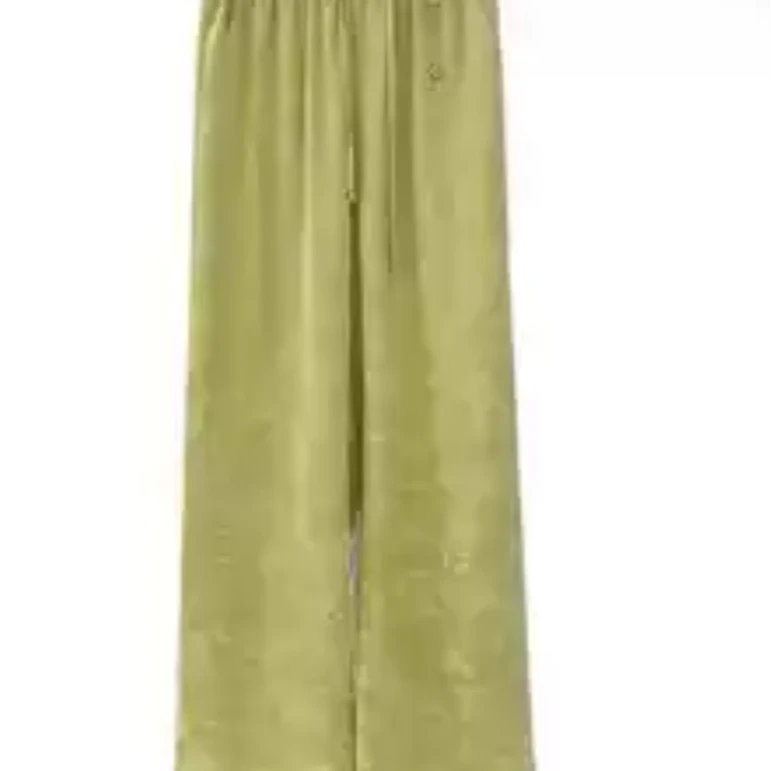 江山裤】主播同款提花垂感高级感新国风窄版直筒裤2024b1100-子涵