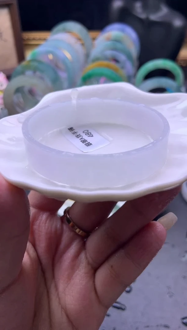 未镶嵌手镯定制翡翠52-53「定制不退不换」