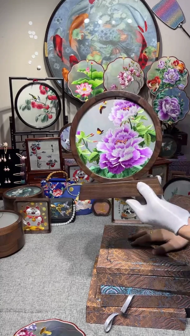 织绣纯手工苏绣双面绣