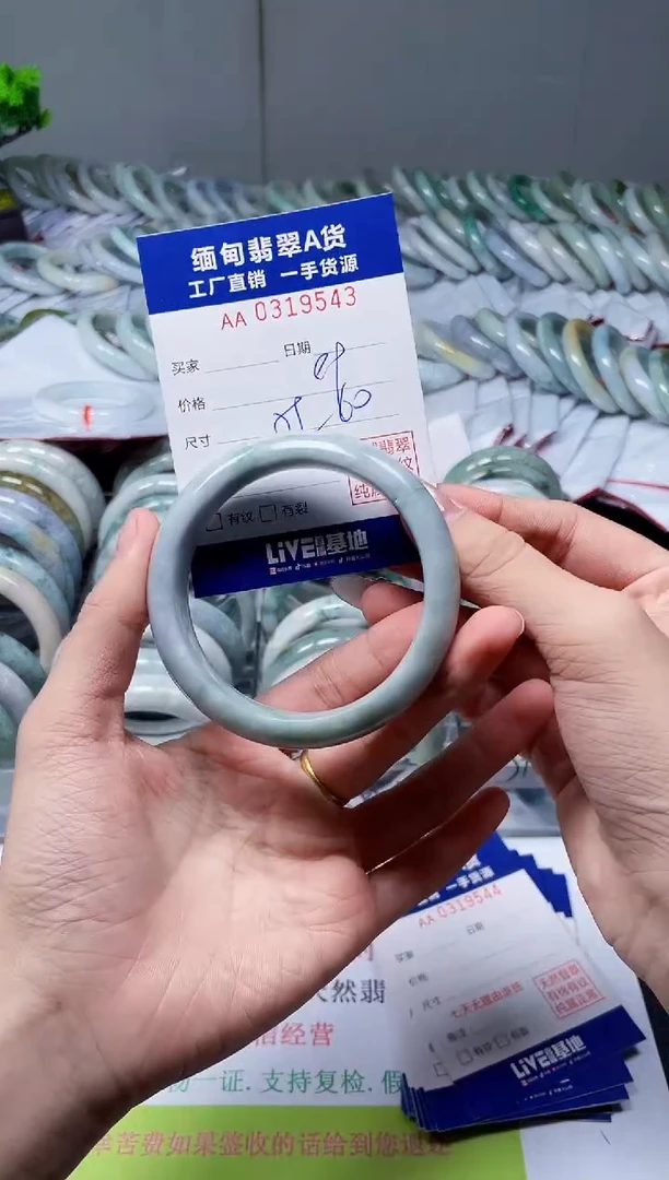 未镶嵌手镯翡翠天然翡翠A货9543