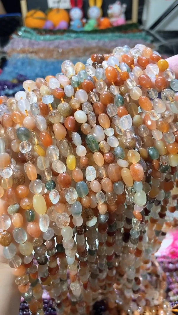 水晶珠宝半成品未镶嵌彩兔毛